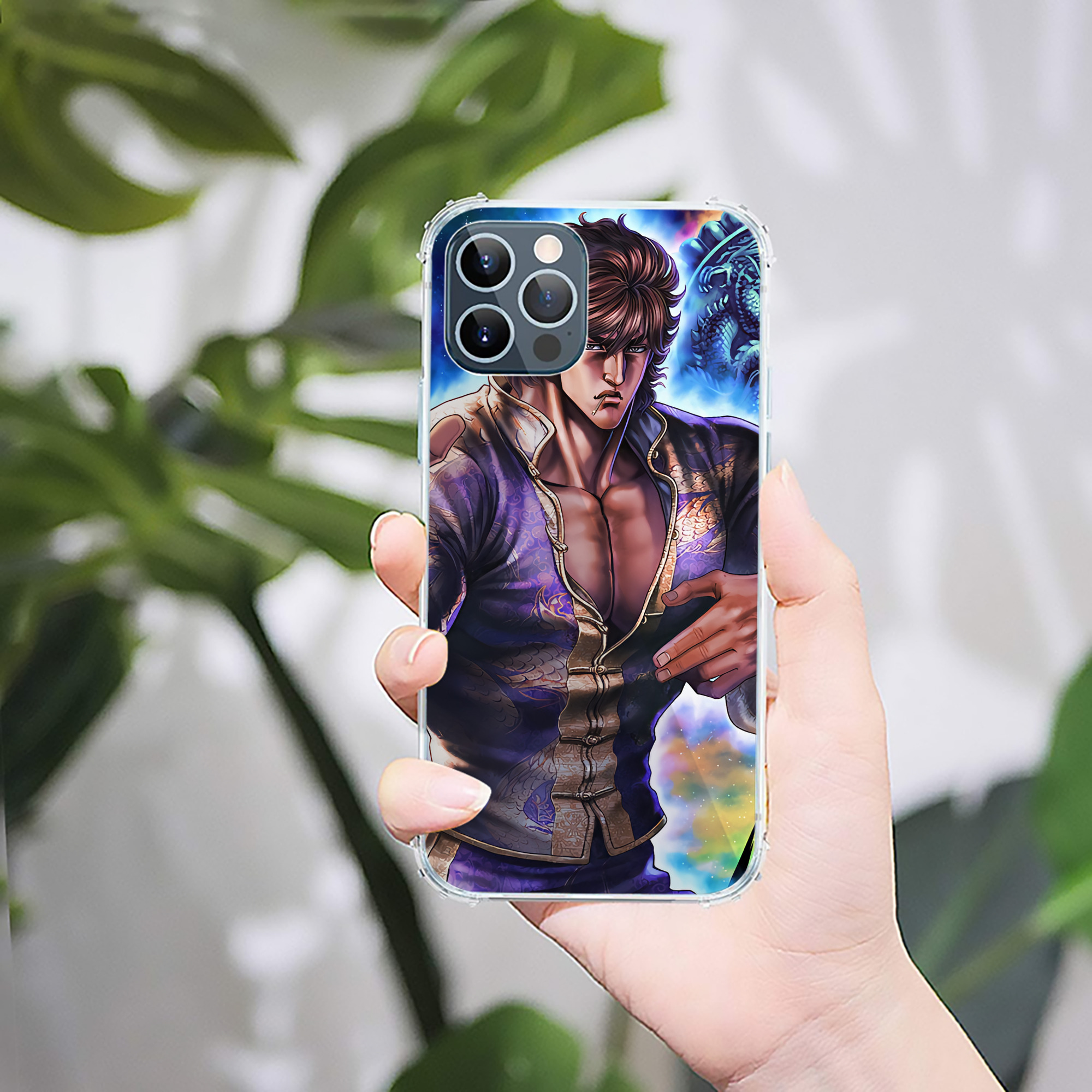 （画像用） 北斗の拳 Fist of the North Star 【iPhone 12シリーズ対応】透明スマホケース（クリアソフトケース）